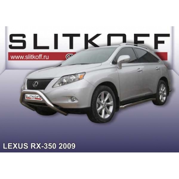 Защита переднего бампера Lexus RX 2009-2012 (Низкая 