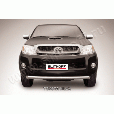 Защита переднего бампера d57 радиусная Toyota HILUX (2011) рестайлинг