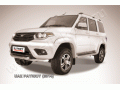 Защита переднего бампера UAZ Patriot с 2014 (Двойная)