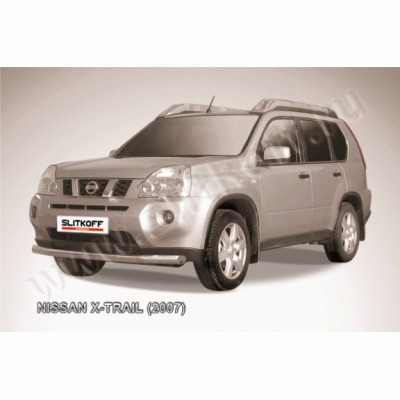 Защита переднего бампера Nissan X-Trail 2007-2011