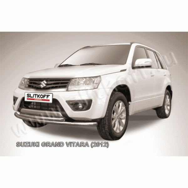 Защита переднего бампера Suzuki Grand Vitara с 2012 (Двойная)