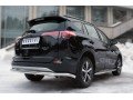 Защита заднего бампера Toyota RAV4 с 2015 (одинарная длинная)