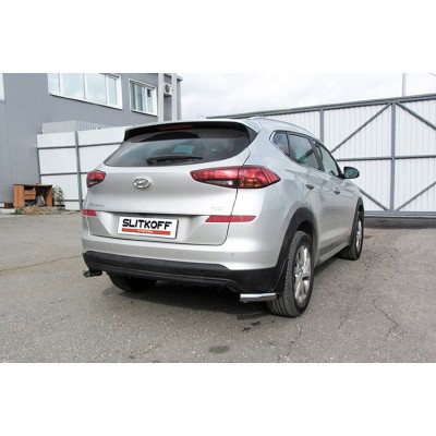 Защита заднего бампера уголки d57 HYUNDAI TUCSON