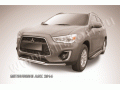 Защита переднего бампера Mitsubishi ASX с 2012 (двойная 2)