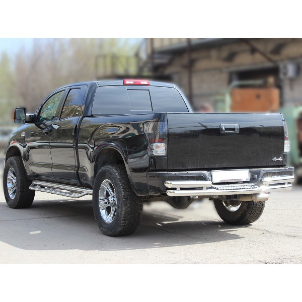 Защита заднего бампера Toyota Tundra с 2014 d-76 одинарная без степа