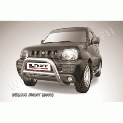 Защита переднего бампера Suzuki Jimny 2005-2012 (Низкая)