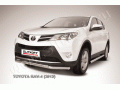 Защита переднего бампера Toyota RAV4 с 2013 (Двойная 2)