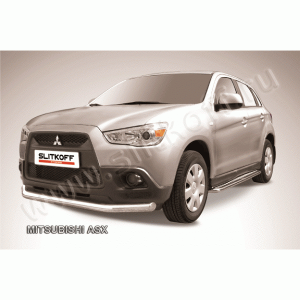 Защита переднего бампера Mitsubishi ASX 2010-2012