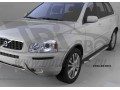 Пороги алюминиевые Brillant Volvo XC90 2002-2015 (черные)