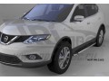 Пороги алюминиевые Brillant Nissan X-Trail с 2014 (черные)