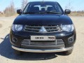 Защита переднего бампера Mitsubishi L200 с 2014 (одинарная овальная)