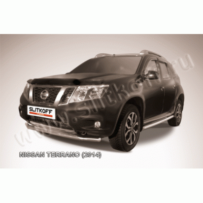 Защита переднего бампера Nissan Terrano с 2014