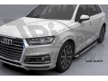 Пороги алюминиевые Brillant Audi Q7 с 2015 (черные)