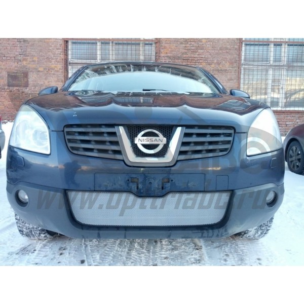 Защита радиатора Nissan Qashqai 2006-2010 (Chrome)