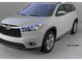 Пороги алюминиевые Toyota Highlander с 2014 (Corund Silver)