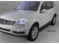 Пороги алюминиевые Ssang Yong Rexton с 2012 (Sapphire Black)