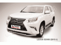 Защита переднего бампера Lexus GX460 с 2014 (двойная 2)