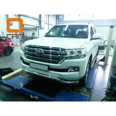 АКЦИЯ!!! Защита переднего бампера волна Toyota Land Cruiser 200 с 2015