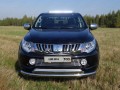 Защитная дуга кузова и заднего стекла со светодиодной фарой Mitsubishi L200 с 2015