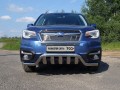 Защита переднего бампера Subaru Forester 2016- (кенгурин с вставкой) 60,3/75 мм