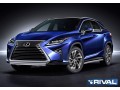 Защита переднего бампера Lexus RX с 2015, кроме F-Sport  (Овал D75x42)