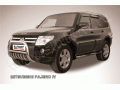 Защита переднего бампера с защитой картера Mitsubishi Pajero 2006-2011 (Низкая)