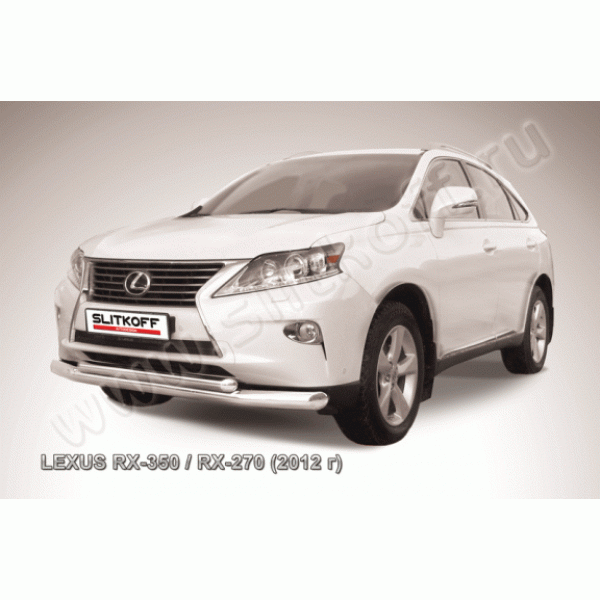 Защита переднего бампера Lexus RX с 2012 (двойная)