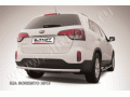 Защита заднего бампера Kia Sorento 2012-2015 (радиусная)