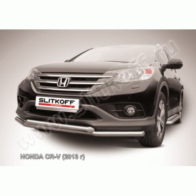 Защита переднего бампера Honda CR-V с 2012 (Двойная 1)