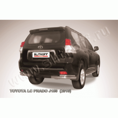 Защита заднего бампера Toyota Land Cruiser Prado 150 2009-2013 (Уголки двойные)