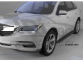 Пороги алюминиевые Acura MDX с 2014 (Corund Black)