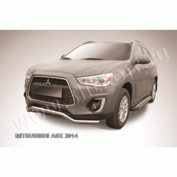 Защита переднего бампера Mitsubishi ASX с 2012 (Волна)