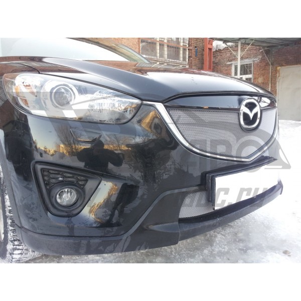 Защита радиатора Mazda CX-5 2011-2015 (Chrome)