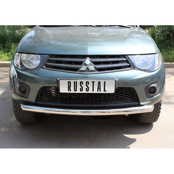 Защита переднего бампера Mitsubishi L200 2006-2014 (одинарная)