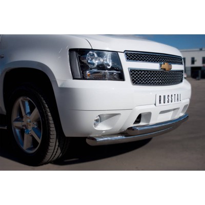 Chevrolet Tahoe 2012-2014 Защита переднего бампера d76/76 CTHZ-000928