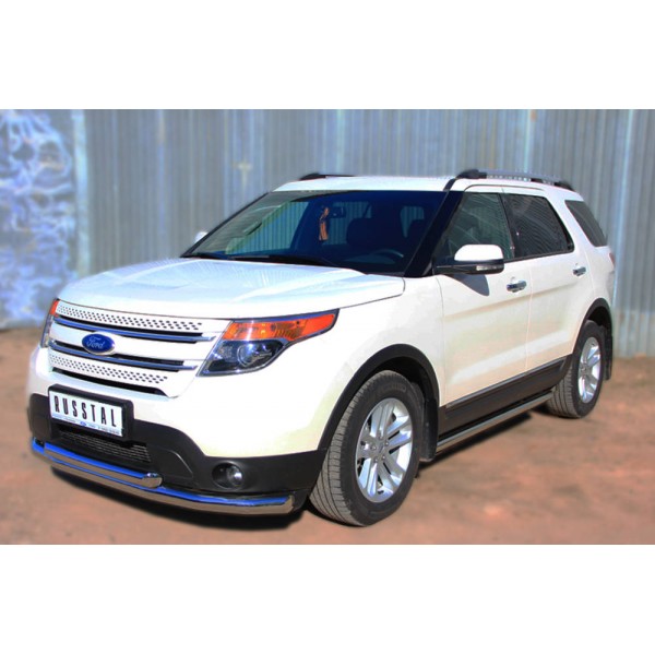 Ford Explorer 2012-2016 Пороги труба d63 (вариант 1) FET-001312