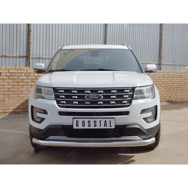 FORD EXPLORER 2016-2017 Защита переднего бампера d76 секции FEZ-002660