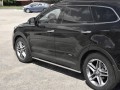 HYUNDAI SANTA FE GRAND 2016-2018 Пороги труба d42 (вариант 1) HSFT-0027371