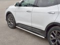 HYUNDAI SANTA FE PREMIUM 2015-2017 Пороги труба 120х60 овал с проступью HSFPO-002446