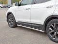 HYUNDAI SANTA FE PREMIUM 2015-2017 Пороги труба d63 секции (вариант 1) HSFPT-0024451