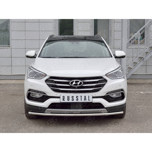 HYUNDAI SANTA FE PREMIUM 2015-2017 Защита переднего бампера d42 секция HSFPZ-002440