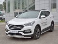 HYUNDAI SANTA FE PREMIUM 2015-2017 Защита переднего бампера d42 секция-d42 дуга HSFPZ-002441