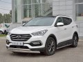 HYUNDAI SANTA FE PREMIUM 2015-2017 Защита переднего бампера 75х42 дуга-75х42 дуга HSFPZ-002444