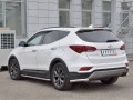 HYUNDAI SANTA FE PREMIUM 2015-2017 Защита заднего бампера уголки d63 секция HSFPZ-002453