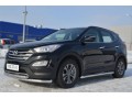 Hyundai Santa Fe 2012-2015 Пороги труба d63 (вариант 1) HSFT-0012221