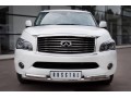 Infiniti QX 56 2010-2014 защита переднего бампера d76 63х2 INZ-000847