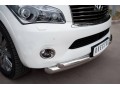 Infiniti QX 56 2010-2014 защита переднего бампера d76 63х2 INZ-000847