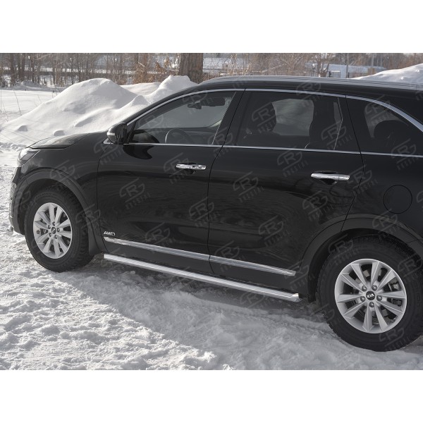 KIA SORENTO PRIME 2018- Пороги труба d63 (вариант 1) KSPT-0031391