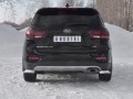 KIA SORENTO PRIME 2018- Защита заднего бампера уголки d63 секции KSPZ-003142