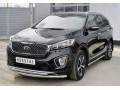 KIA SORENTO PRIME CRDI 2015-2018 Пороги труба d63 (вариант 1) KSPT-0022111